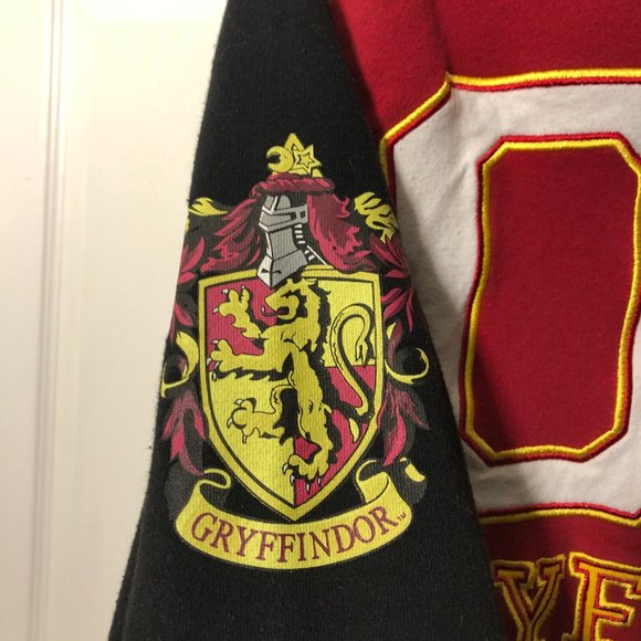 The Wizarding World of Harry Potter yellow orange and black hoodie cardigan, XS - Picture 5 of 9